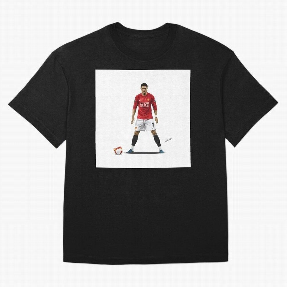 Cristiano Ronaldo CR7 Man Utd Oversized T-Shirt Celebrate FIFA World Cup 2026 Group Stage for Fans of Messi and Cristiano Ronaldo and Argentina, France and Brazil, Bringing Global Supporter Spirit, Legendary Goals, National Colors and Tournament