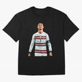 Cristiano Ronaldo Design Oversized T-Shirt Wear the Spirit of FIFA World Cup 2026 Spirit, Highlighting England and Germany, CR7, Supporter Pride, Iconic Celebrations, Legendary Names and Global Match Day Energy; Ideal for Football Dads, Football
