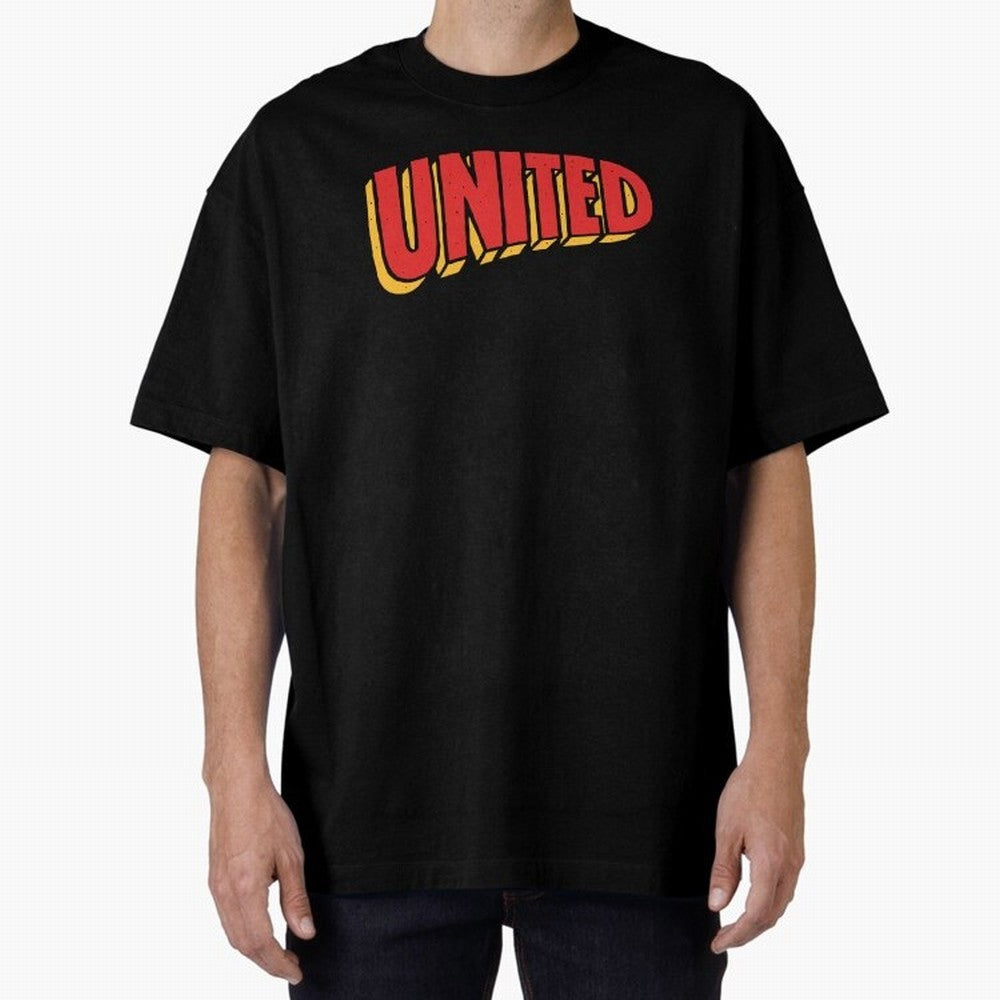 Manchester United Comic Style Oversized T-Shirt Show Championship Spirit for FIFA World Cup 2026 Group Stage Built around CR7 and Messi, Argentina Energy, Stadium Chants, National Pride, Trophy Dreams and Unforgettable Football Memories; Made for