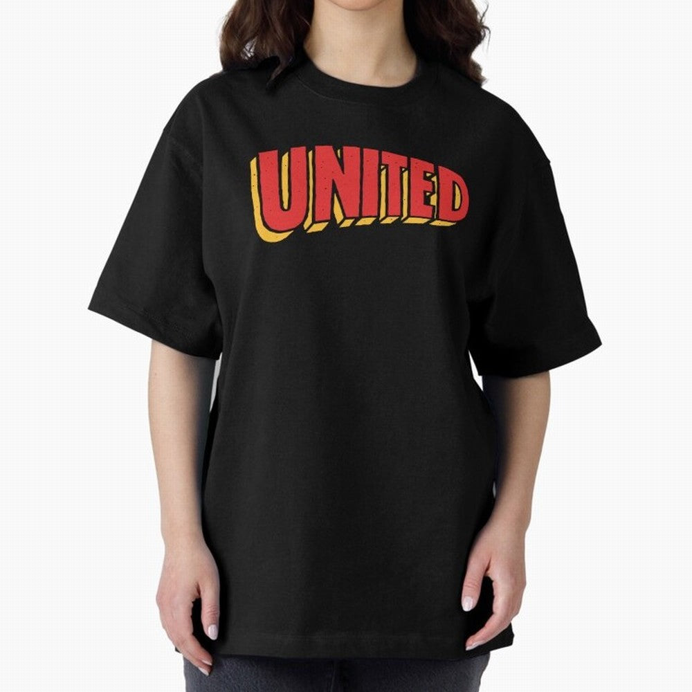 Manchester United Comic Style Oversized T-Shirt Show Championship Spirit for FIFA World Cup 2026 Group Stage Built around CR7 and Messi, Argentina Energy, Stadium Chants, National Pride, Trophy Dreams and Unforgettable Football Memories; Made for