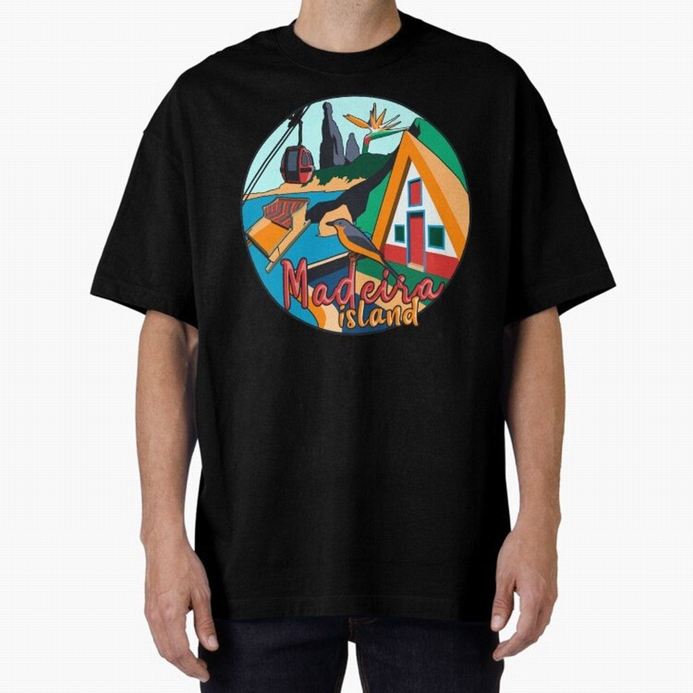 Madeira Island Oversized T-Shirt Celebrate the Biggest Stage of FIFA World Cup 2026 Group Stage for Fans of Messi, CR7 and Mbappe and France and Portugal, Bringing Champion Mindset, Group Stage Buzz, Knockout Tension and Passionate Fan Culture;
