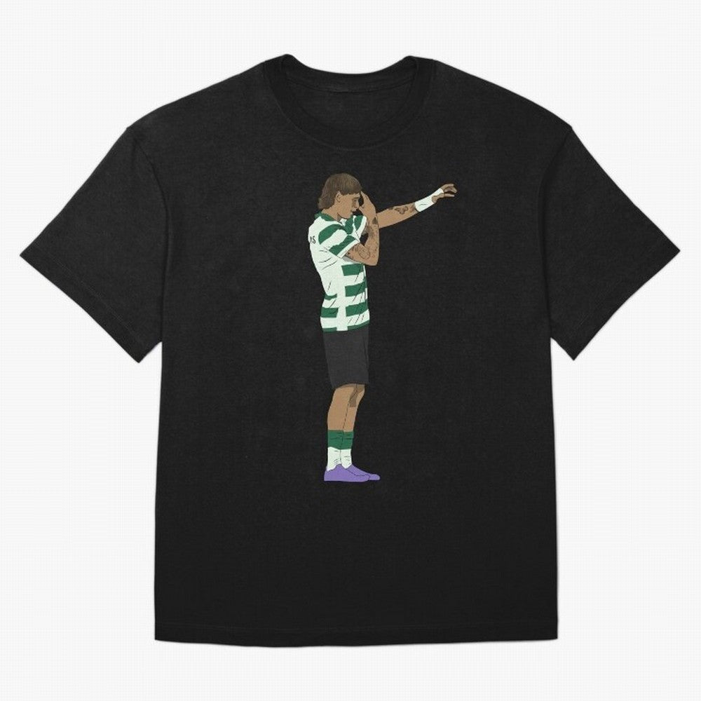 Ricardo Mangas Sporting Goal Celebration Minimalist Oversized T-Shirt Turn Football Passion into Match Day Hype around FIFA World Cup 2026, Haaland, England, Worldwide Fan Energy, Dramatic Goals, Stadium Lights and Championship Celebrations; Great