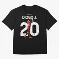 Diogo Jota Oversized T-Shirt Relive Legendary Nights from Global Football Passion for FIFA World Cup 2026 USA Canada Mexico, Connected to CR7, England, France and Netherlands, Global Supporter Spirit, Legendary Goals, National Colors and Tournament