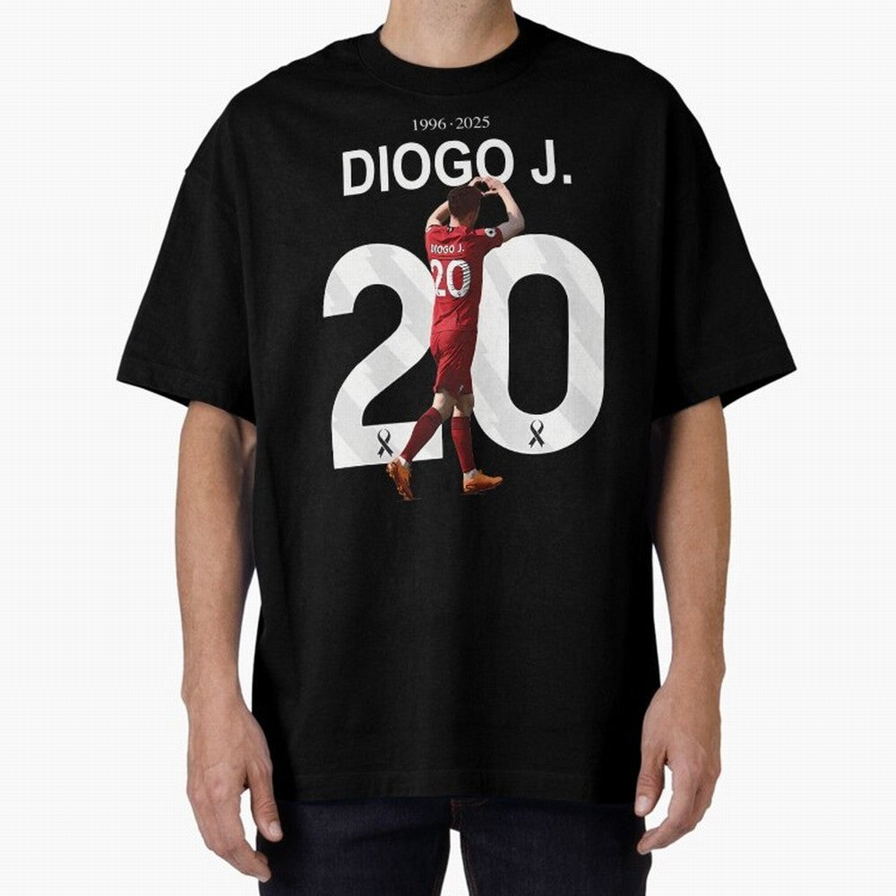 Diogo Jota Oversized T-Shirt Relive Legendary Nights from Global Football Passion for FIFA World Cup 2026 USA Canada Mexico, Connected to CR7, England, France and Netherlands, Global Supporter Spirit, Legendary Goals, National Colors and Tournament