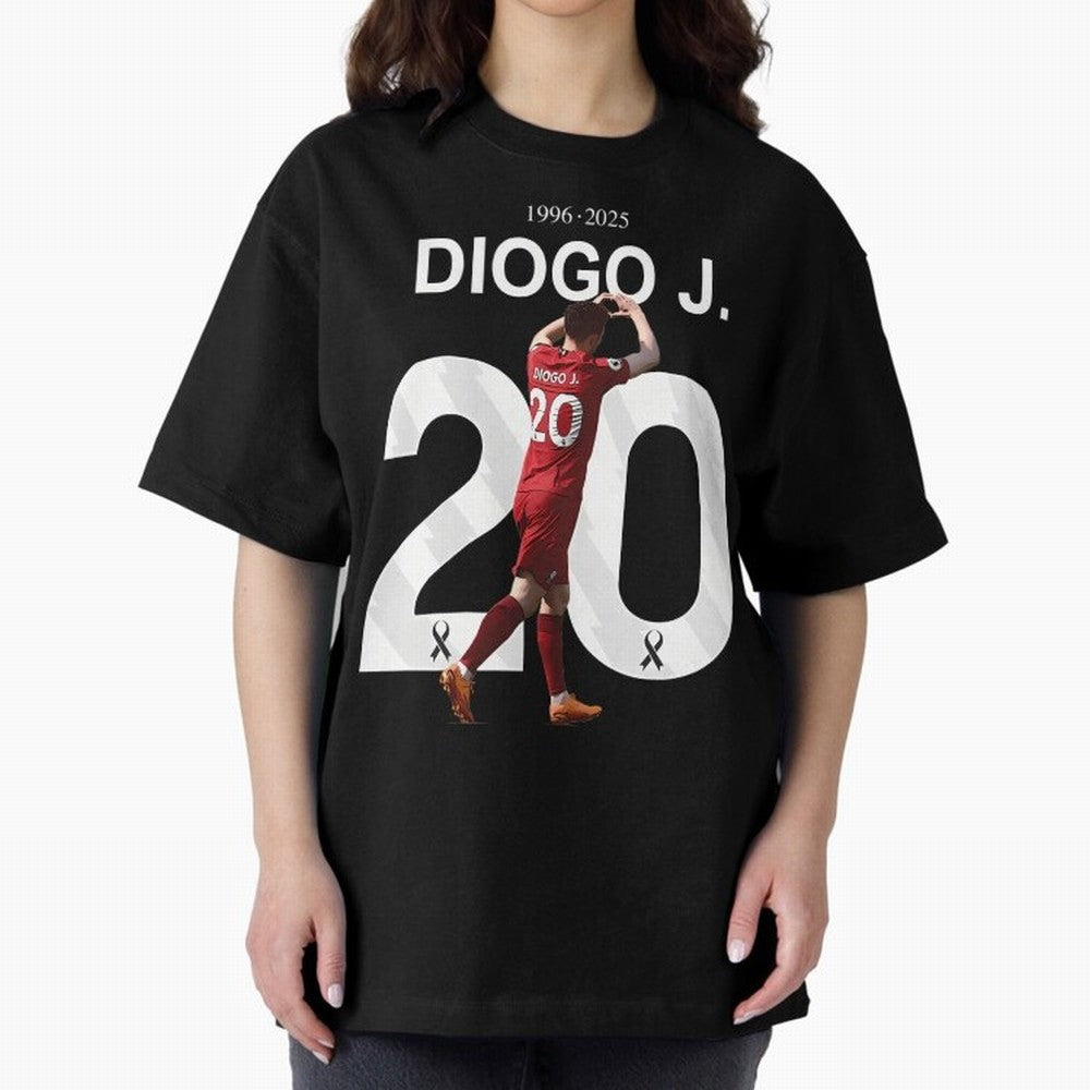 Diogo Jota Oversized T-Shirt Relive Legendary Nights from Global Football Passion for FIFA World Cup 2026 USA Canada Mexico, Connected to CR7, England, France and Netherlands, Global Supporter Spirit, Legendary Goals, National Colors and Tournament