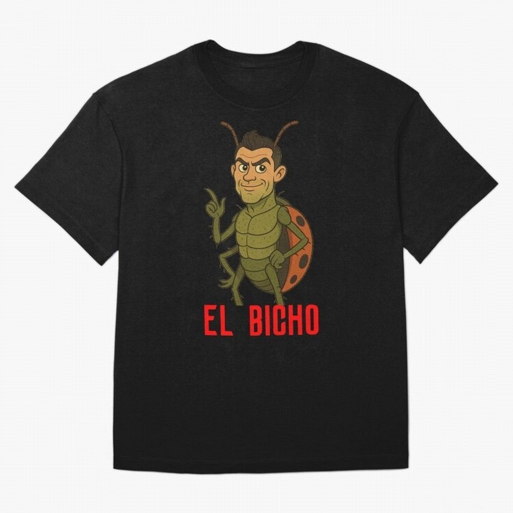 Ronaldo - El Bicho Oversized T-Shirt Bring Bold Fan Energy to Match Day Hype around FIFA World Cup 2026, CR7 and Messi, England and Germany, Football Festival Excitement, Trophy Ambitions, Country Rivalries and Star Player Buzz; Created for Match
