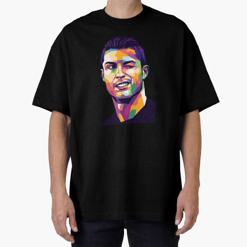 Cristiano Ronaldo Oversized T-Shirt Support the Legends of Global Football Passion for FIFA World Cup 2026, Centered on Messi, England, Global Supporter Spirit, Legendary Goals, National Colors and Tournament Celebration; Ideal for Fans Who Follow
