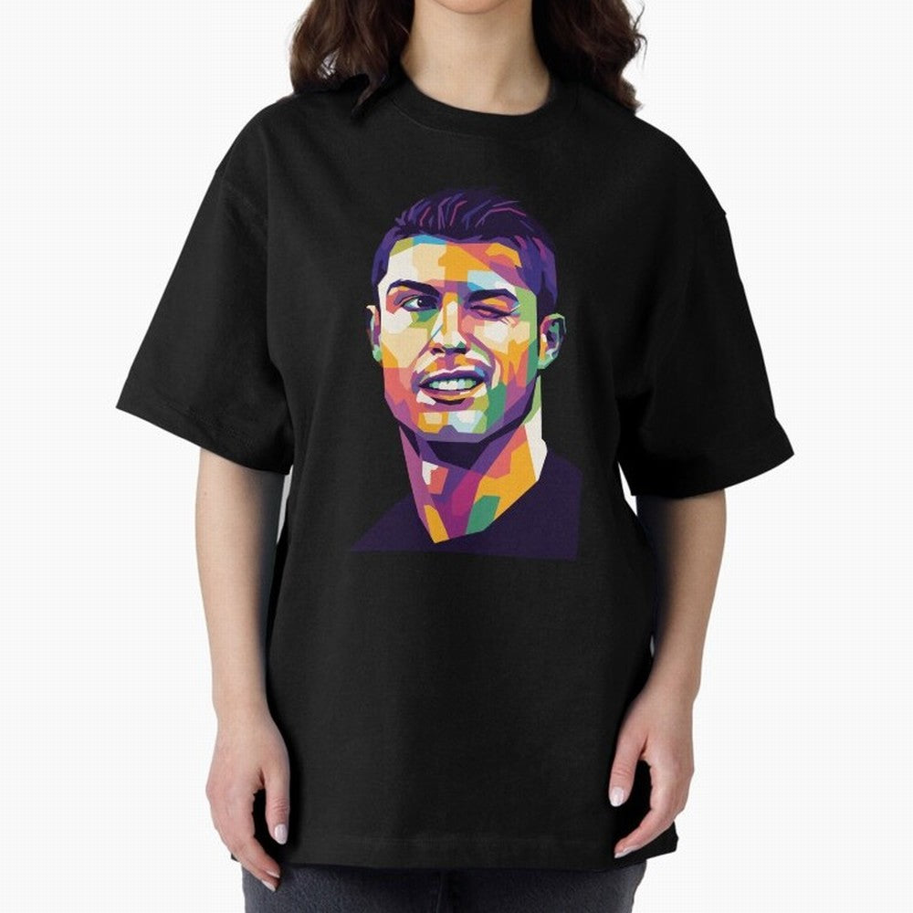 Cristiano Ronaldo Oversized T-Shirt Support the Legends of Global Football Passion for FIFA World Cup 2026, Centered on Messi, England, Global Supporter Spirit, Legendary Goals, National Colors and Tournament Celebration; Ideal for Fans Who Follow