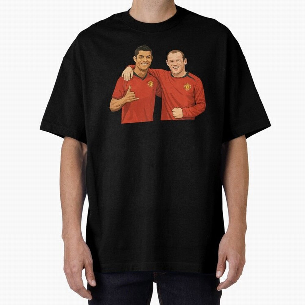 Ron & Roon Oversized T-Shirt Honor Football Greatness during FIFA World Cup 2026 USA Canada Mexico for Fans of Neymar, Haaland and Cristiano Ronaldo and Portugal, Bringing Supporter Pride, Iconic Celebrations, Legendary Names and Global Match Day