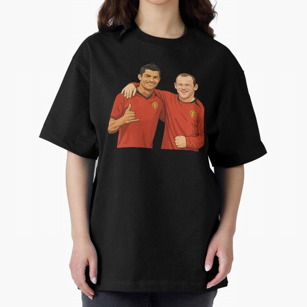 Ron & Roon Oversized T-Shirt Honor Football Greatness during FIFA World Cup 2026 USA Canada Mexico for Fans of Neymar, Haaland and Cristiano Ronaldo and Portugal, Bringing Supporter Pride, Iconic Celebrations, Legendary Names and Global Match Day