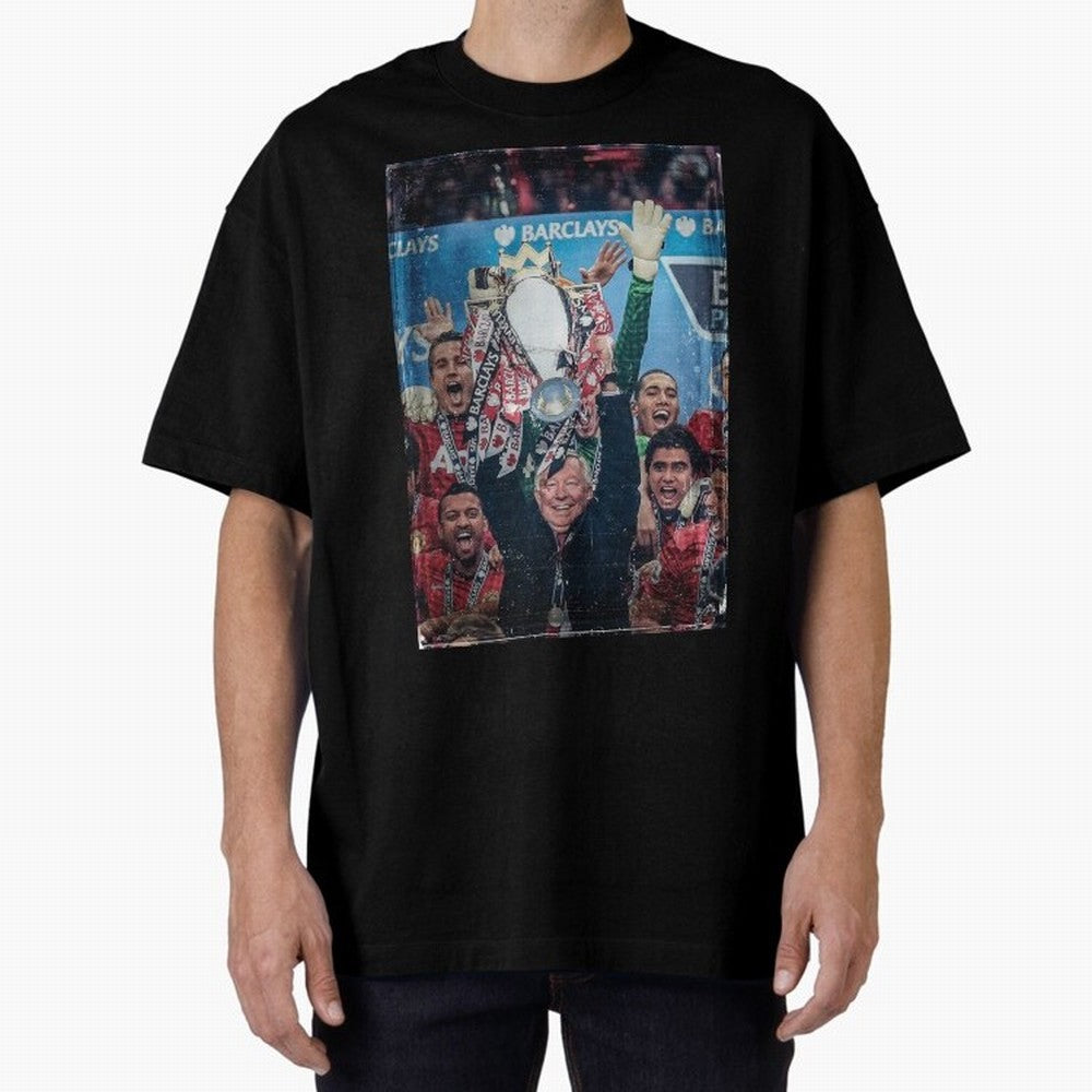 Sir Alex Ferguson Vintage Oversized T-Shirt Honor Match Day Hype around FIFA World Cup 2026 Group Stage, Haaland, France and Portugal, Fan Favorite Moments, National Team Passion, Big Match Drama and Soccer History; Ideal for Football Dads,