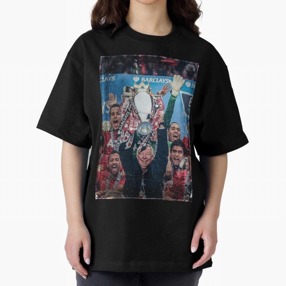 Sir Alex Ferguson Vintage Oversized T-Shirt Honor Match Day Hype around FIFA World Cup 2026 Group Stage, Haaland, France and Portugal, Fan Favorite Moments, National Team Passion, Big Match Drama and Soccer History; Ideal for Football Dads,