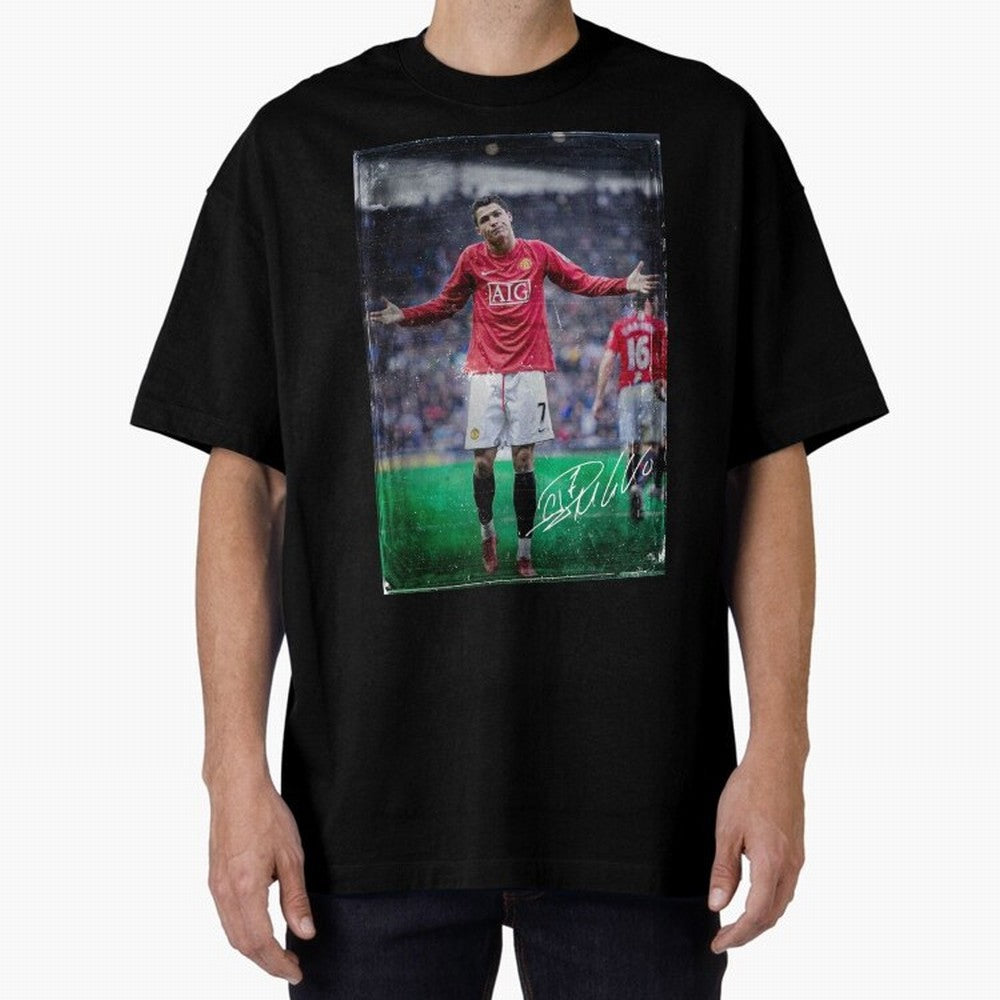 Cristiano Ronaldo Oversized T-Shirt Celebrate the Magic of Match Day Hype around FIFA World Cup 2026, Messi and Cristiano Ronaldo, Brazil, Football History, Final Match Energy, Crowd Noise and Once in a Lifetime Moments; Perfect for Fans,