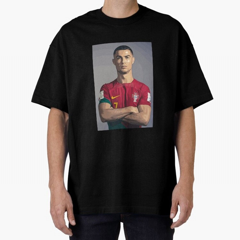 Cristiano Ronaldo Oversized T-Shirt Bring a Champion Mindset to FIFA World Cup 2026 Group Stage Made for Cristiano Ronaldo, England Energy, Classic Soccer Heritage, Championship Pressure, Fan Loyalty and International Pride; Built for Supporters