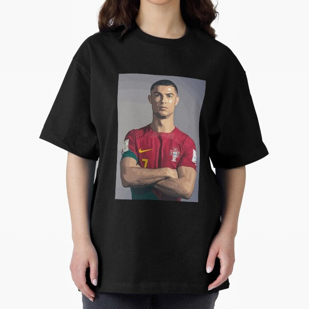 Cristiano Ronaldo Oversized T-Shirt Bring a Champion Mindset to FIFA World Cup 2026 Group Stage Made for Cristiano Ronaldo, England Energy, Classic Soccer Heritage, Championship Pressure, Fan Loyalty and International Pride; Built for Supporters