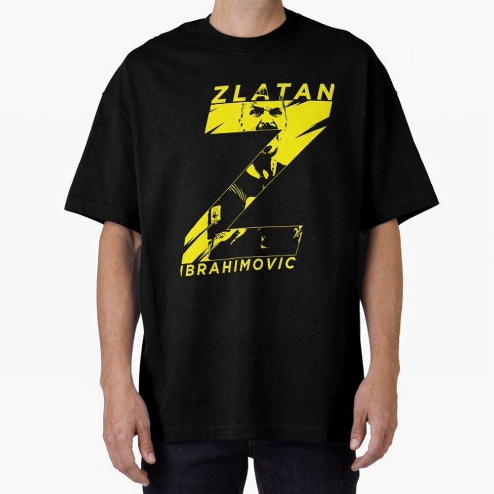 Zlatan Ibrahimovic Swedish God Gjq588 Oversized T-Shirt Show Match Day Excitement for FIFA World Cup 2026 Group Stage for Fans of Messi, Neymar and Mbappe and Brazil, Portugal and Argentina, Bringing Football History, Final Match Energy, Crowd