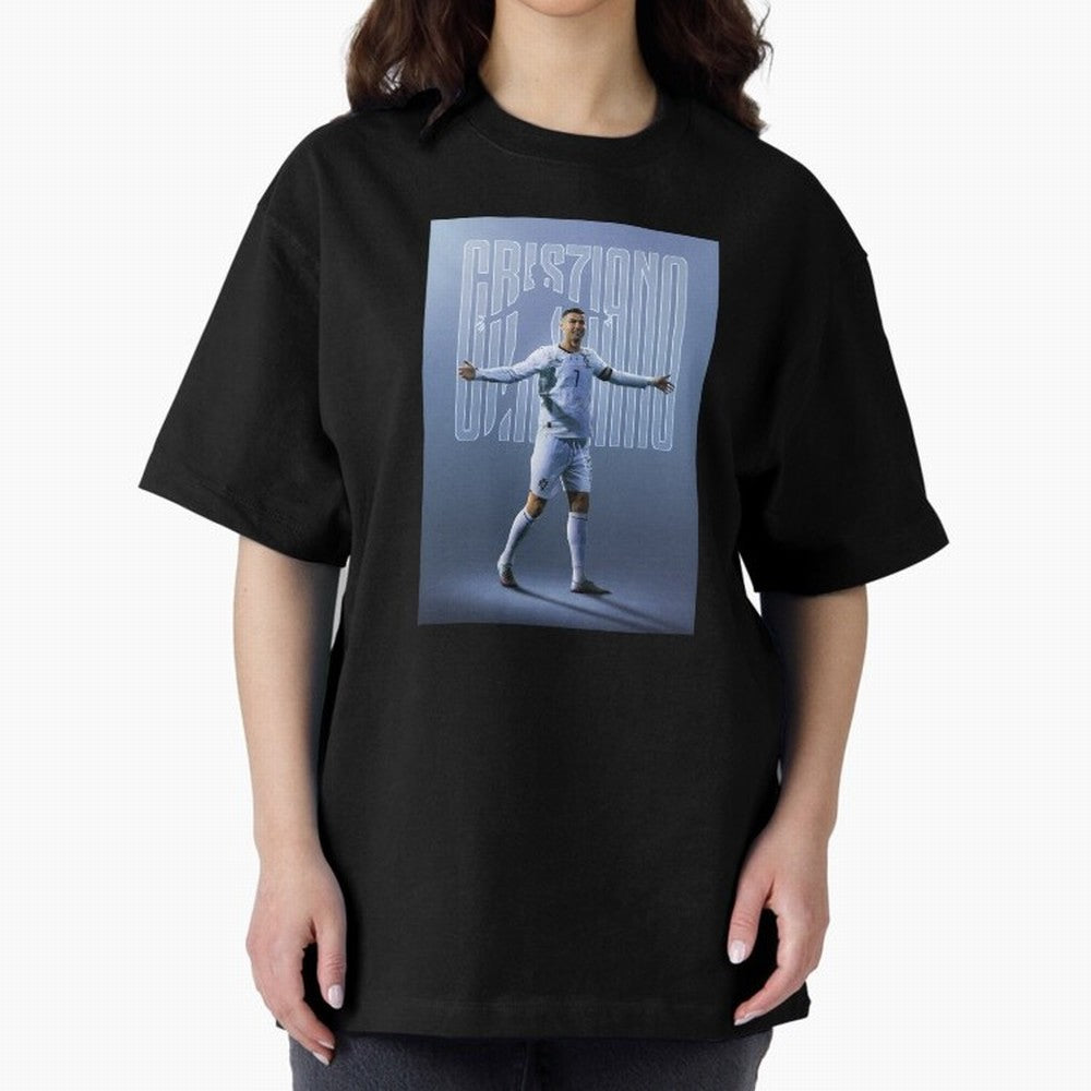 Football Royalty: Cristiano Ronaldo Oversized T-Shirt Keep the Legacy of Match Day Hype around FIFA World Cup 2026 USA Canada Mexico, Cristiano Ronaldo, Haaland and CR7, England and Germany, Game Day Rituals, Football Legends, Country Pride and the