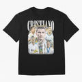 Cr7 Vintage Tribute: Soccer Legend Collage | Limited Edition Oversized T-Shirt Fuel Your Fan Pride for Global Football Passion for FIFA World Cup 2026 Group Stage, Driven by CR7, Portugal, Spain and Germany, Football History, Final Match Energy,
