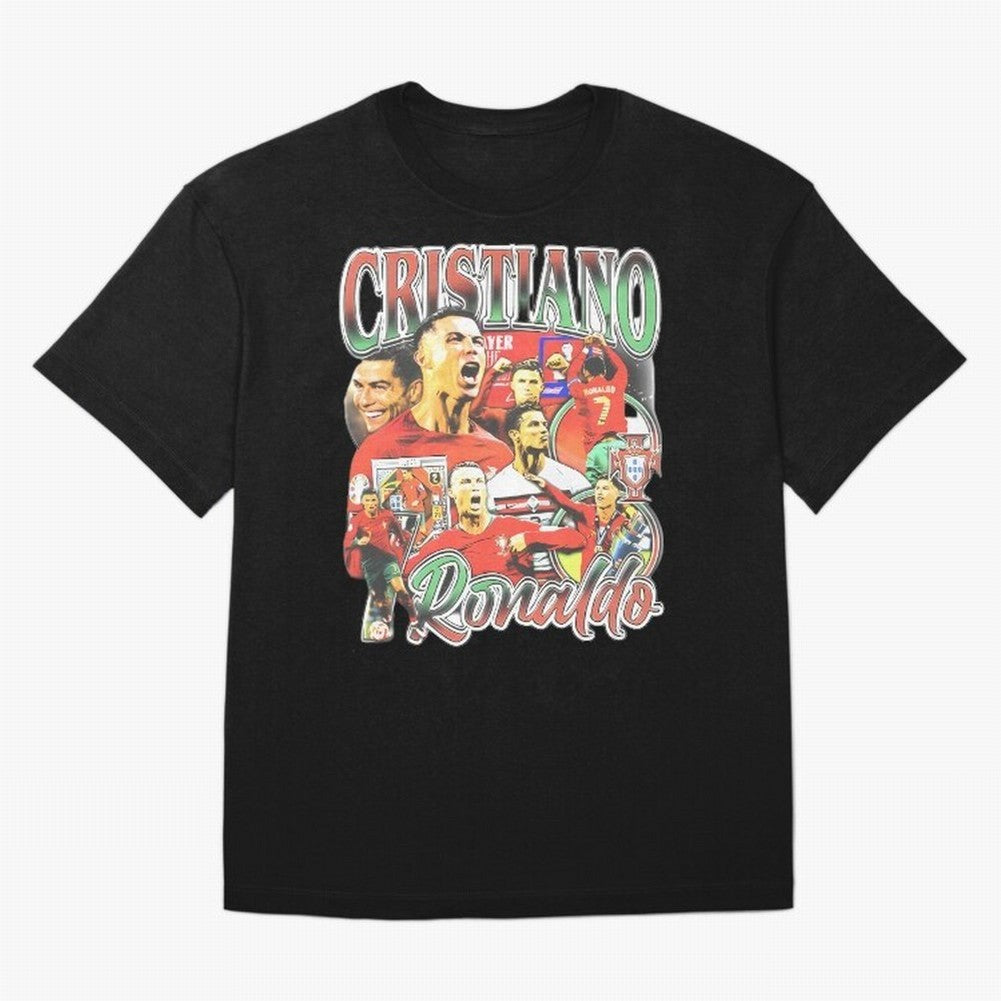 Cristiano Ronaldo Oversized T-Shirt Show Passion for the Stars of FIFA World Cup 2026 Inspired by Messi, Brazil, Portugal and Argentina Energy, Soccer Culture, Superstar Moments, National Team Dreams and Competitive Fire; Great for Supporters Who