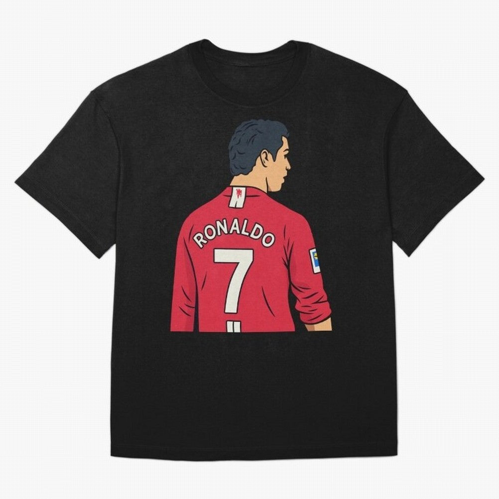 Cristiano Ronaldo Oversized T-Shirt Treasure FIFA World Cup 2026 Group Stage for Fans of Cristiano Ronaldo and Portugal, Spain and Germany, Bringing Sports Nostalgia, International Competition, Famous Players and Unforgettable Victories; Made for