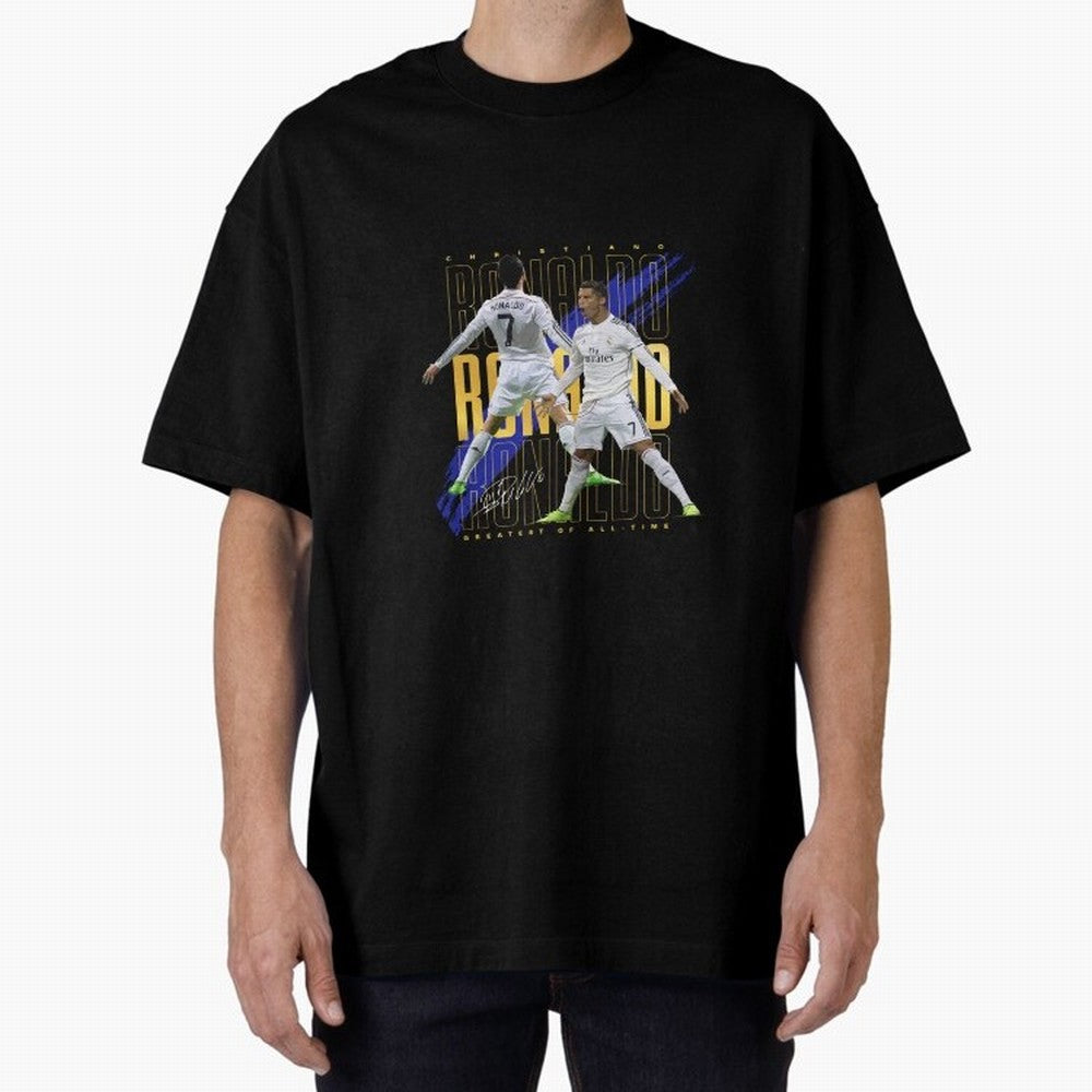Cristiano Ronaldo Suuiii! Oversized T-Shirt Carry National Pride through FIFA World Cup 2026 USA Canada Mexico Inspired by Haaland, Argentina, France and Brazil Energy, Retro Football Energy, Iconic Rivalries, Trophy Chase Drama and Stadium