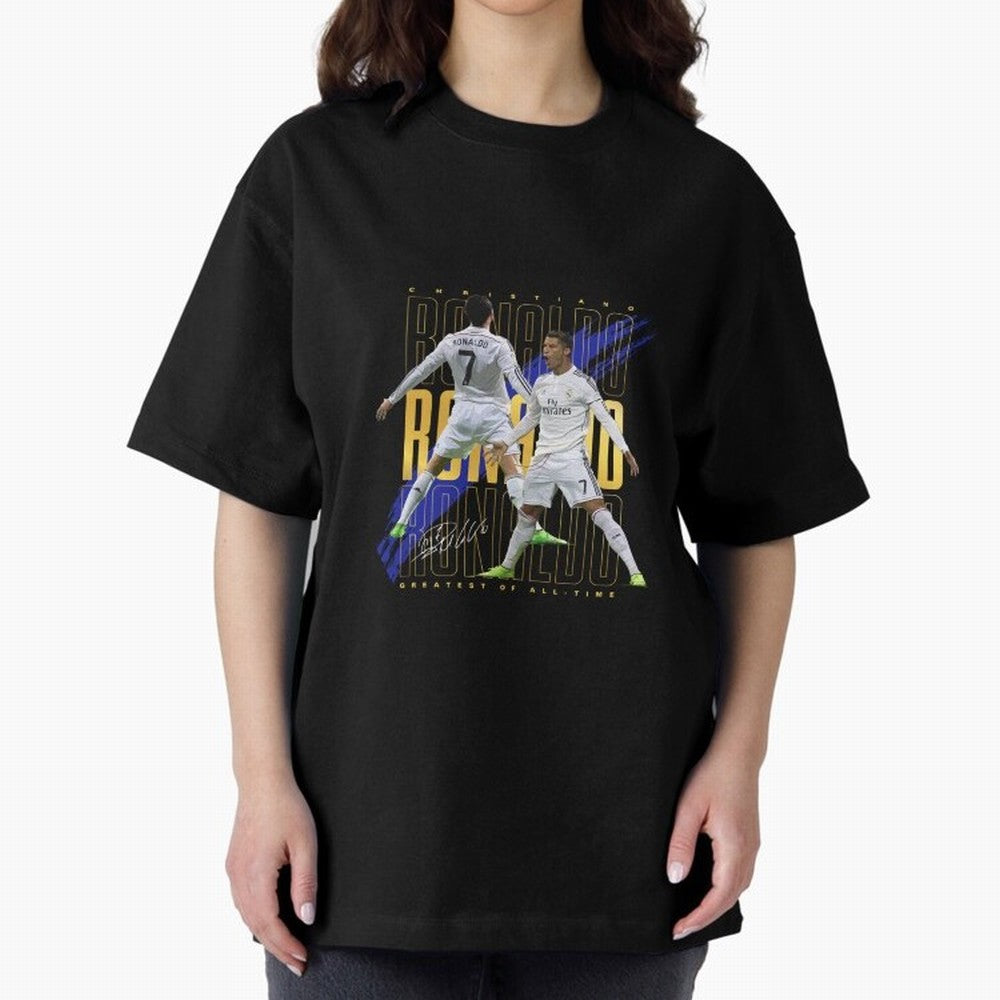 Cristiano Ronaldo Suuiii! Oversized T-Shirt Carry National Pride through FIFA World Cup 2026 USA Canada Mexico Inspired by Haaland, Argentina, France and Brazil Energy, Retro Football Energy, Iconic Rivalries, Trophy Chase Drama and Stadium