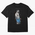 Abstract Football Player Celebration Artwork For Men And Gift For Soccer Fans Oversized T-Shirt Honor the Beautiful Game during FIFA World Cup 2026 Group Stage Featuring Neymar, Argentina, France and Brazil Energy, Stadium Chants, National Pride,