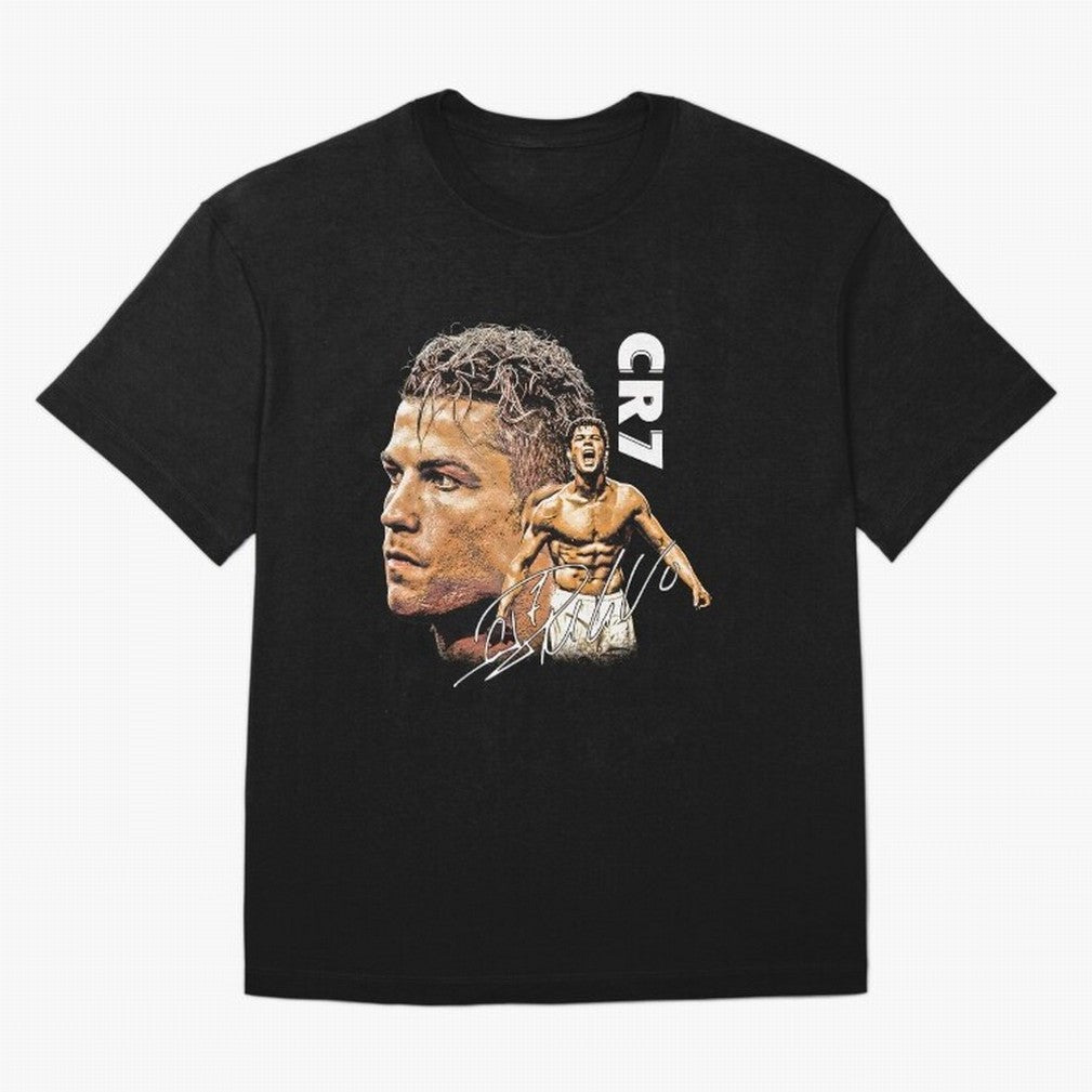 Retro Football Legend Poster Illustration For Men And Gift For Soccer Fans Oversized T-Shirt Show Love for Legendary Goals in FIFA World Cup 2026 for Fans of Mbappe and Portugal, Spain and Germany, Bringing Football History, Final Match Energy,