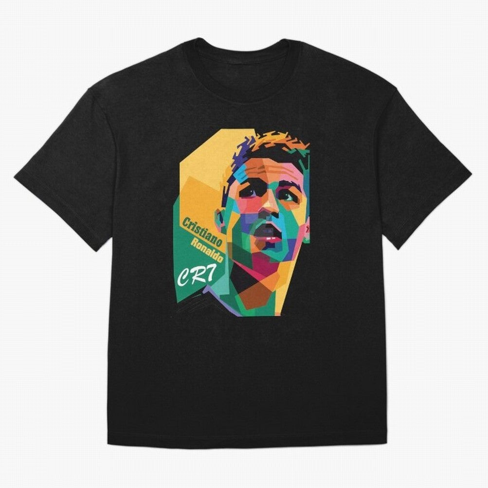 CR7 Pop Art Cristiano Ronaldo Design For Football Fans Gift For Soccer Lovers Oversized T-Shirt Build FIFA World Cup 2026 Group Stage for Fans of Cristiano Ronaldo and England and Germany, Bringing Vintage Soccer Flavor, Modern Football Stars,