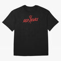 Red Devils Oversized T-Shirt Represent FIFA World Cup 2026 Spirit, Highlighting Argentina and Brazil, Messi, CR7 and Mbappe, Vintage Soccer Flavor, Modern Football Stars, National Flags and Final Night Emotion; Made for Die Hard Supporters, Soccer