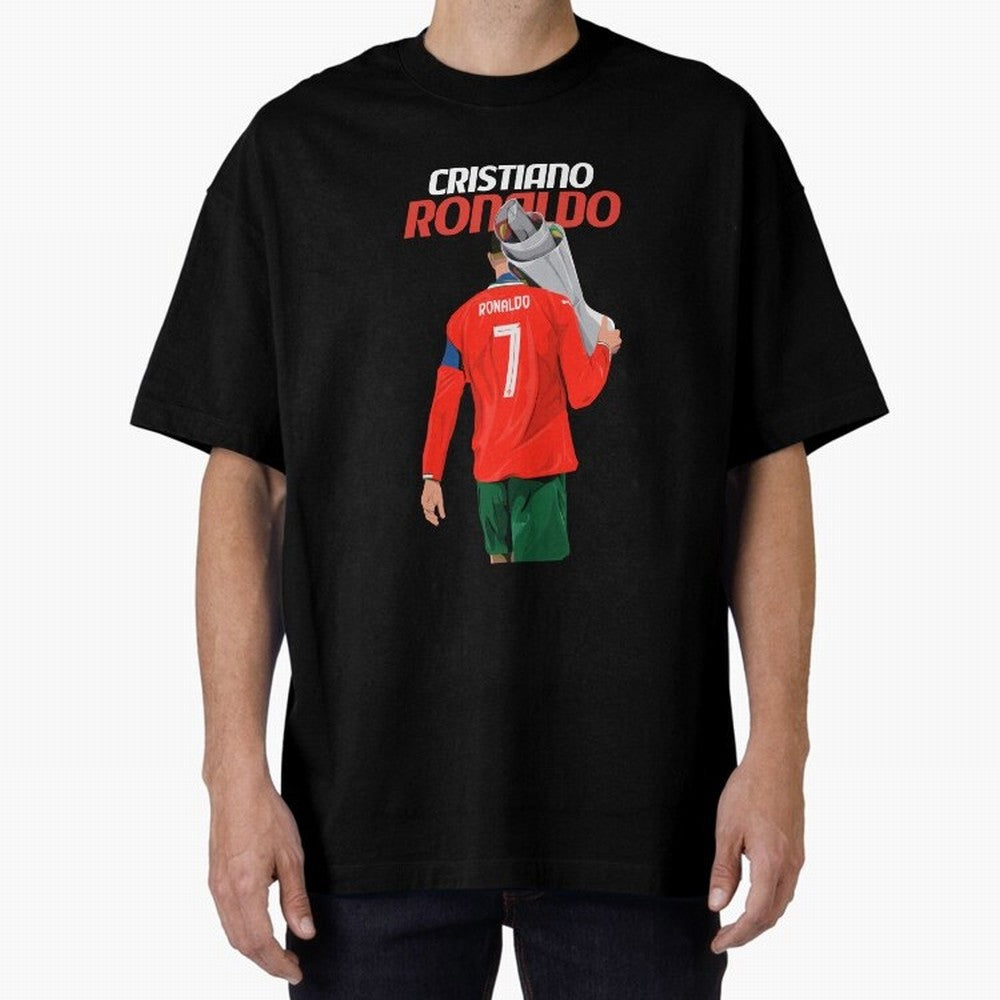 Cristiano Ronaldo Win Oversized T-Shirt Carry the Colors and Pride of FIFA World Cup 2026 Group Stage Inspired by Cristiano Ronaldo, Haaland and CR7, England and Germany Energy, Football History, Final Match Energy, Crowd Noise and Once in a
