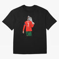 Cristiano Ronaldo Campion Oversized T-Shirt Feel Match Day Hype around FIFA World Cup 2026 USA Canada Mexico, CR7 and Messi, Portugal, Spain and Germany, Champion Mindset, Group Stage Buzz, Knockout Tension and Passionate Fan Culture; Built for