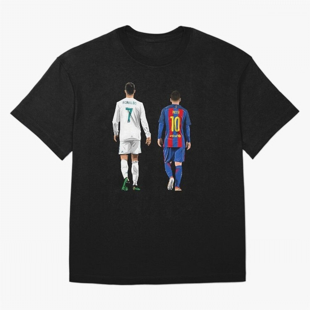 Cristiano Ronaldo & Messi vector Oversized T-Shirt Represent Fans Who Live for FIFA World Cup 2026 USA Canada Mexico Spirit, Built around Argentina and Brazil, Haaland, Fan Favorite Moments, National Team Passion, Big Match Drama and Soccer