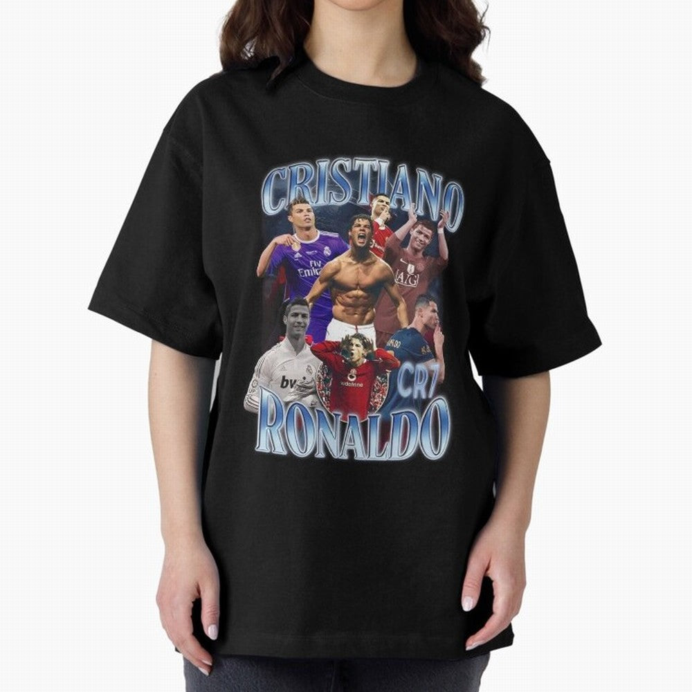 CR7 Oversized T-Shirt Create the FIFA World Cup 2026 Group Stage Journey through CR7 Highlights, Portugal Pride, Tournament Hype, Historic Matchups, Family Viewing Parties and Global Sports Pride; Perfect for Fans, Collectors, Family Gatherings,