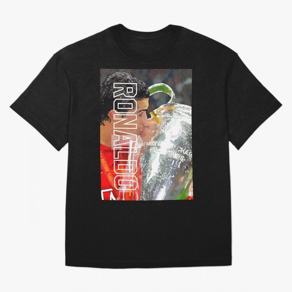 Cristiano Ronaldo ¨C 2008 Manchester United Champions League Glory Artwork by GrizzlyGFX Oversized T-Shirt Keep the Legacy of FIFA World Cup 2026 Spirit, Capturing Spain and Netherlands, Cristiano Ronaldo, Haaland and CR7, Global Supporter Spirit,