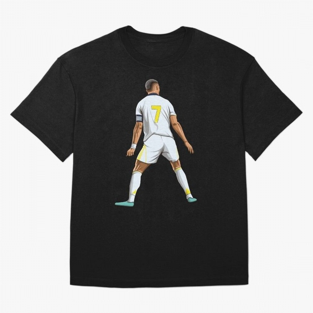 Cristiano Ronaldo Oversized T-Shirt Show Match Day Excitement for Match Day Hype around FIFA World Cup 2026, CR7 and Messi, Spain, Championship Spirit, Famous Goals, Roaring Crowds and International Football Unity; Great for Watch Parties, Sports