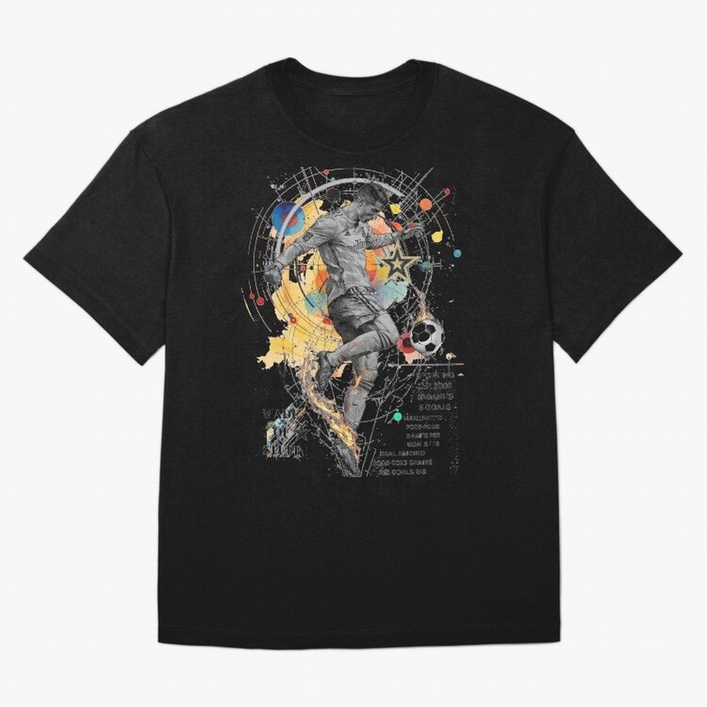 Cristiano Ronaldo Football Playmaker Oversized T-Shirt Bring Match Day Fire to FIFA World Cup 2026 USA Canada Mexico for Fans of Cristiano Ronaldo and Spain, Bringing Football Festival Excitement, Trophy Ambitions, Country Rivalries and Star Player