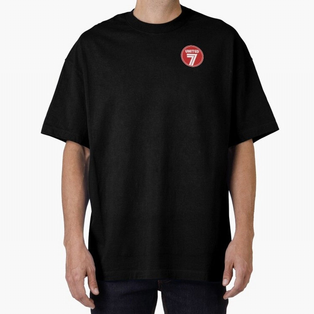 United 7 Manchester United Magnificent Sevens Oversized T-Shirt Represent Global Football Passion for FIFA World Cup 2026 USA Canada Mexico, Filled with Messi and Cristiano Ronaldo, England and Germany, Goal Celebration Energy, Supporter Heritage,