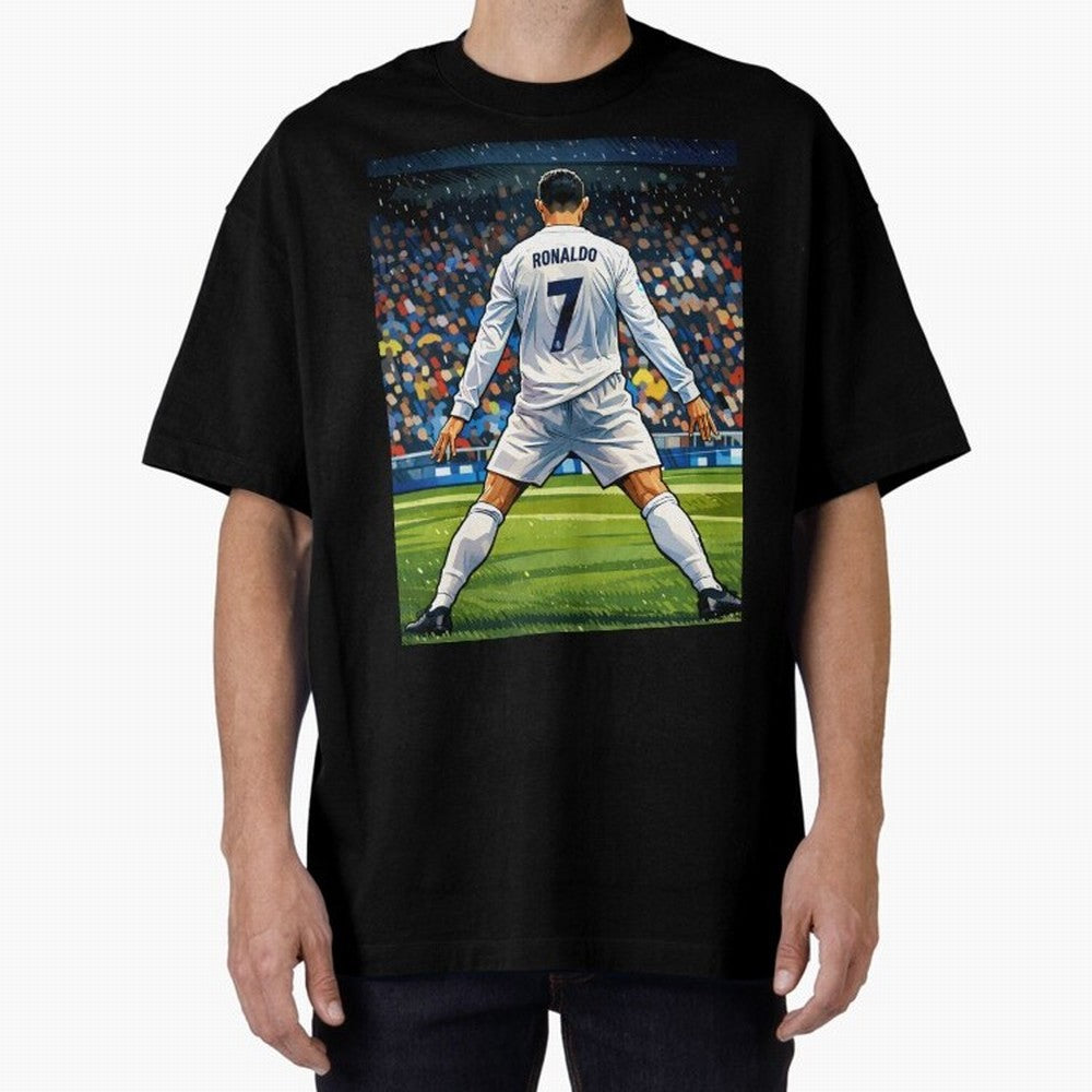 CR7 Oversized T-Shirt Feel the Heartbeat of the FIFA World Cup 2026 Group Stage Journey through CR7 Highlights, Brazil, Portugal and Argentina Pride, Fan Favorite Moments, National Team Passion, Big Match Drama and Soccer History; Built for