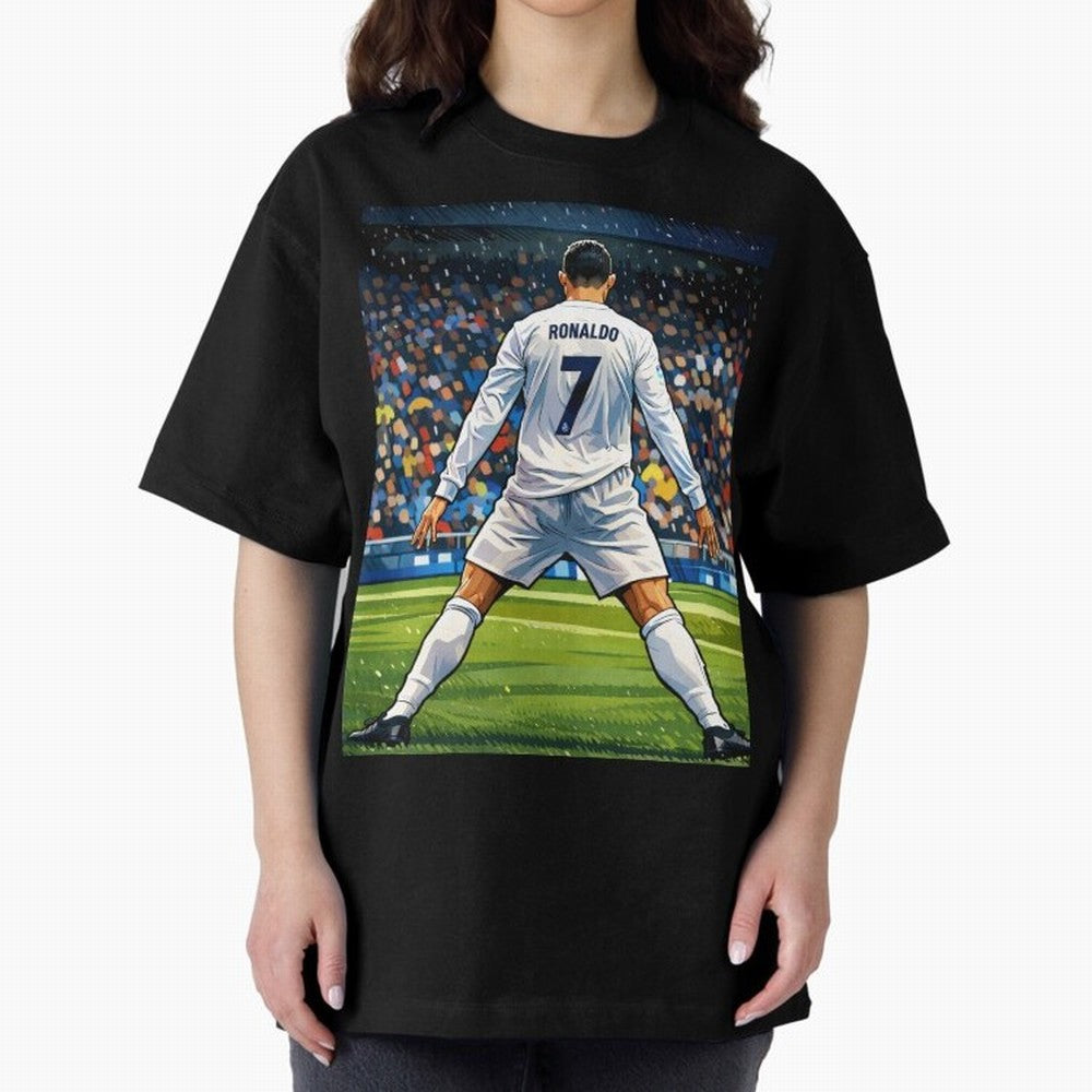 CR7 Oversized T-Shirt Feel the Heartbeat of the FIFA World Cup 2026 Group Stage Journey through CR7 Highlights, Brazil, Portugal and Argentina Pride, Fan Favorite Moments, National Team Passion, Big Match Drama and Soccer History; Built for