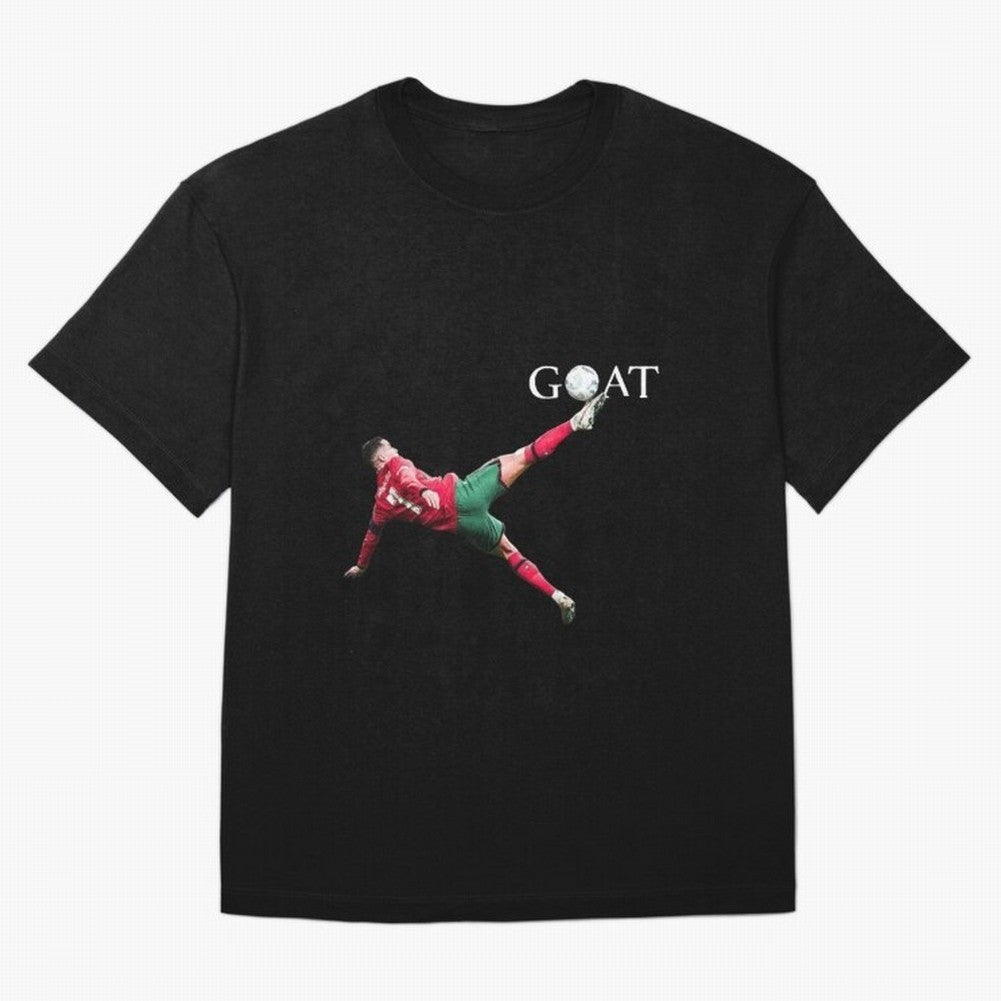GOAT in Motion: Ronaldo's Iconic Bicycle Kick Oversized T-Shirt Celebrate the Stars of FIFA World Cup 2026 USA Canada Mexico Spirit, Made for Portugal, Spain and Germany, Neymar, Stadium Memories, Football Loyalty, International Chants and