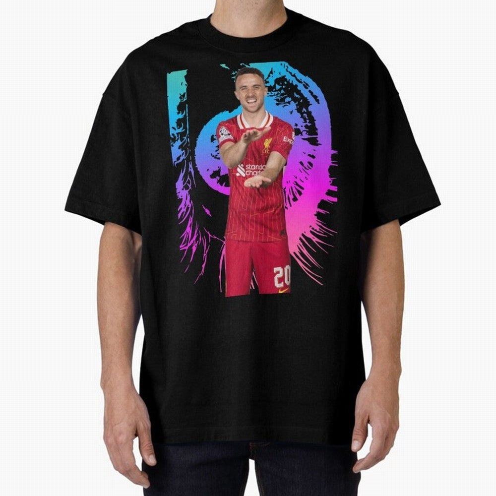 Diogo Jota Oversized T-Shirt Celebrate Supporters United by FIFA World Cup 2026 USA Canada Mexico Spirit, Filled with Brazil, Portugal and Argentina, Mbappe, Supporter Pride, Iconic Celebrations, Legendary Names and Global Match Day Energy; Ideal