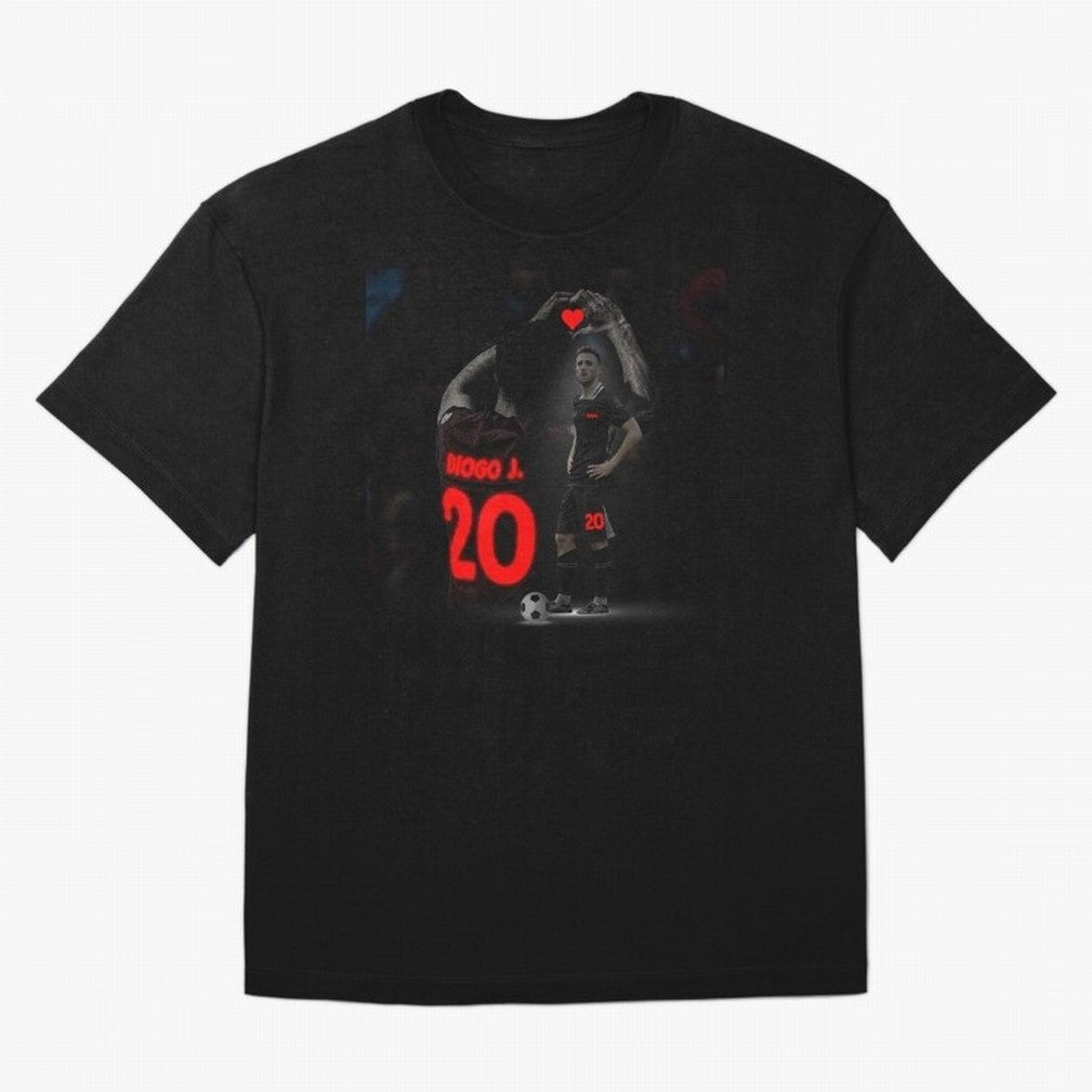 Diogo Jota poster Oversized T-Shirt Celebrate Football Heritage in FIFA World Cup 2026 Group Stage for Fans of Cristiano Ronaldo, Haaland and CR7 and France, Bringing Championship Spirit, Famous Goals, Roaring Crowds and International Football