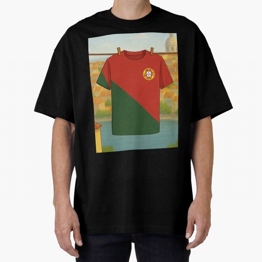 Our Love for Portugal Will never fade Oversized T-Shirt Relive FIFA World Cup 2026 Group Stage Spirit, with France, Haaland, Match Day Excitement, Supporter Culture, Golden Goals and Global Football Passion; Ideal for Football Dads, Football Moms,