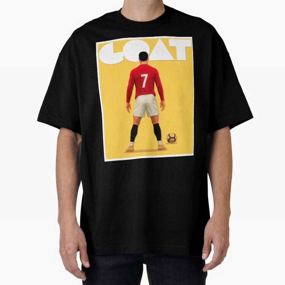 Cristiano Ronaldo Men's CR7 Football Jersey | Real Madrid GOAT Portugal Sports Shirt Fan Gift Oversized T-Shirt Bring World Football Passion into Match Day Hype around FIFA World Cup 2026 Group Stage, Mbappe, Portugal, Spain and Germany, Sports