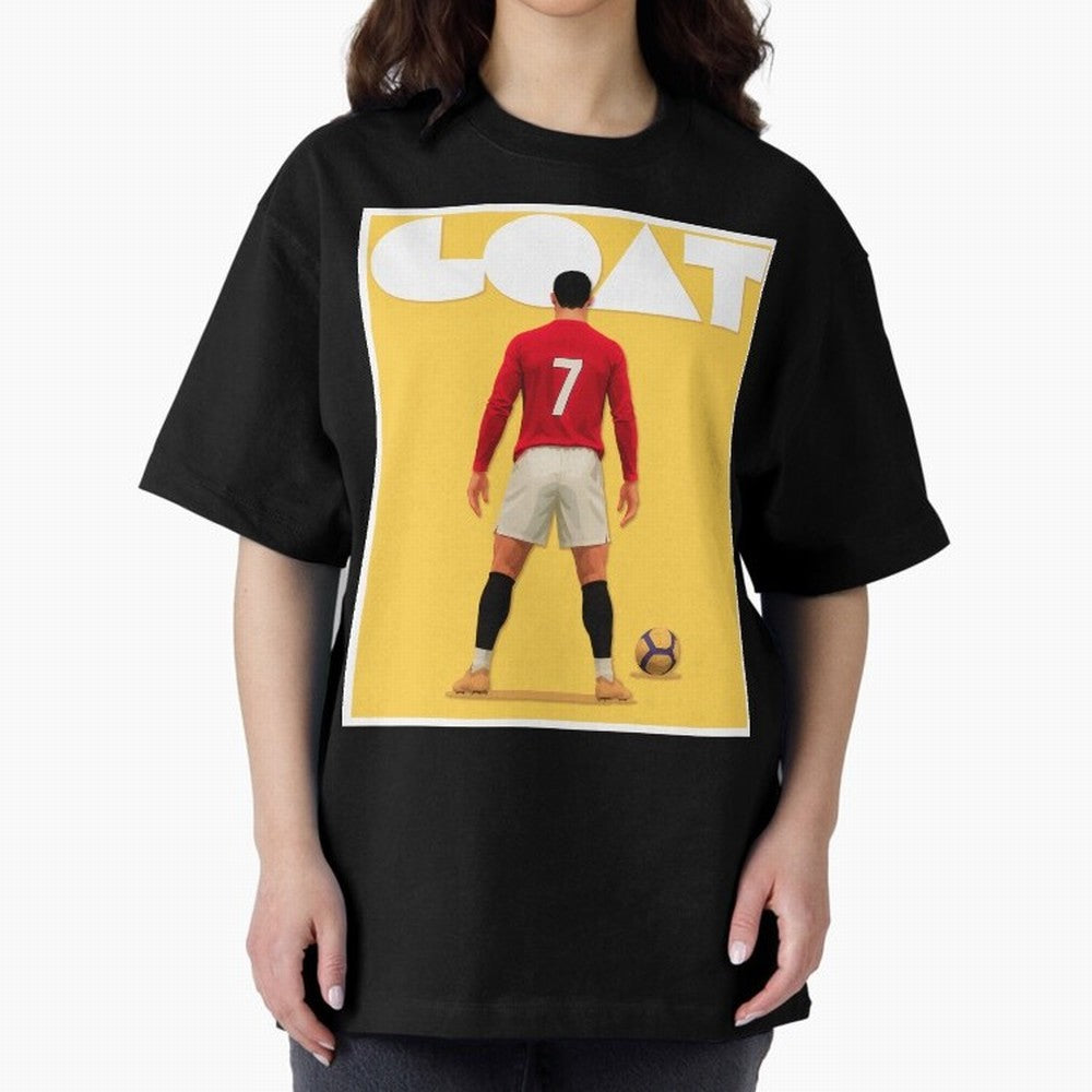 Cristiano Ronaldo Men's CR7 Football Jersey | Real Madrid GOAT Portugal Sports Shirt Fan Gift Oversized T-Shirt Bring World Football Passion into Match Day Hype around FIFA World Cup 2026 Group Stage, Mbappe, Portugal, Spain and Germany, Sports