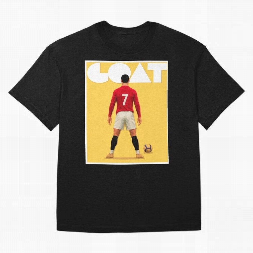 Cristiano Ronaldo Men's CR7 Football Jersey | Real Madrid GOAT Portugal Sports Shirt Fan Gift Oversized T-Shirt Bring World Football Passion into Match Day Hype around FIFA World Cup 2026 Group Stage, Mbappe, Portugal, Spain and Germany, Sports