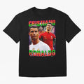 Cristiano Ronaldo Graphic Oversized T-Shirt Show Your Love for FIFA World Cup 2026 USA Canada Mexico Spirit, Driven by Spain, CR7 and Messi, Goal Celebration Energy, Supporter Heritage, Football Icons and Worldwide Tournament Joy; Built for