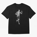 Cristiano Ronaldo Black and White Version Oversized T-Shirt Bring a Vintage Feel to the FIFA World Cup 2026 Group Stage Journey through Neymar, Haaland and Cristiano Ronaldo Highlights, England, France and Netherlands Pride, Fan Favorite Moments,