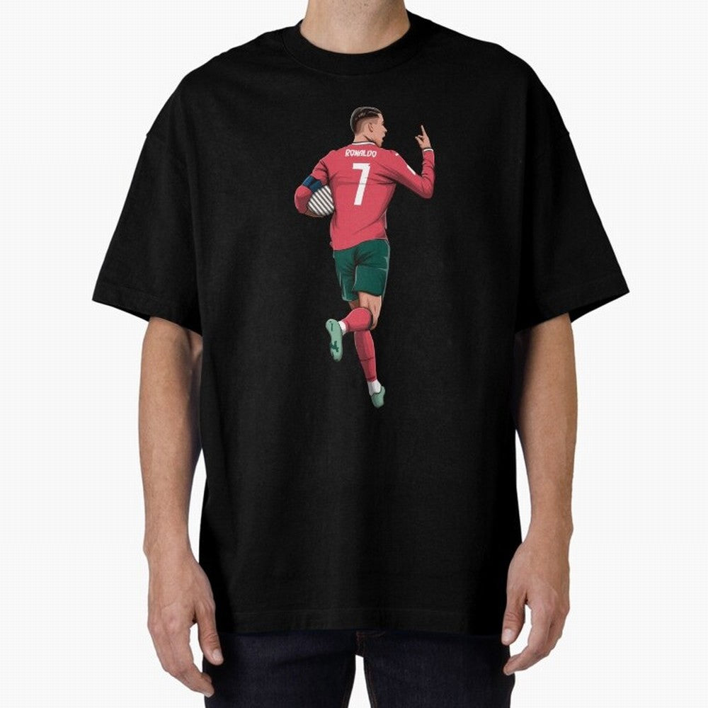 Cristiano Ronaldo Oversized T-Shirt Celebrate Classic Football Spirit in the FIFA World Cup 2026 USA Canada Mexico Journey through Mbappe and Neymar Highlights, France Pride, Stadium Chants, National Pride, Trophy Dreams and Unforgettable Football